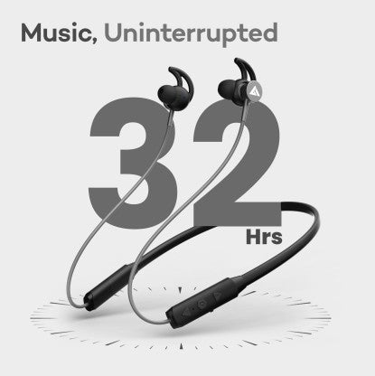 BOULT AUDIO PROBASS EQCHARGE WITH ZEN MODE ENC, 32HRS PLAYTIME, ULTRA-FAST CHARGING BLUETOOTH HEADSET  (BLACK, IN THE EAR) [Like New]