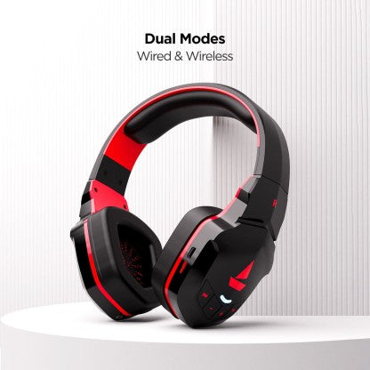 BOAT ROCKERZ 510 SUPER EXTRA BASS BLUETOOTH HEADSET  (RAGING RED, ON THE EAR)