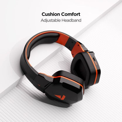 BOAT ROCKERZ 510 SUPER EXTRA BASS BLUETOOTH HEADSET  (MOLTEN ORANGE, ON THE EAR)