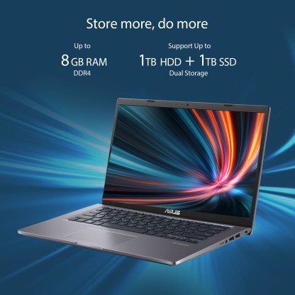ASUS CORE I3 10TH GEN - (8 GB/1 TB HDD/WINDOWS 11 HOME) X415JA-BV301WS THIN AND LIGHT LAPTOP  (14 INCH, SLATE GREY, 1.60 KG, WITH MS OFFICE)[Like New]