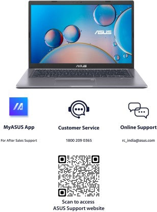 ASUS CORE I3 10TH GEN - (8 GB/1 TB HDD/WINDOWS 11 HOME) X415JA-BV301WS THIN AND LIGHT LAPTOP  (14 INCH, SLATE GREY, 1.60 KG, WITH MS OFFICE)[Like New]