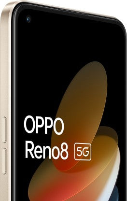OPPO RENO8 5G (SHIMMER GOLD, 128 GB)  (8 GB RAM)[Like New]