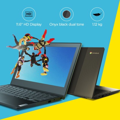 LENOVO IDEAPAD 3 CHROMEBOOK CELERON DUAL CORE - (4 GB/64 GB EMMC STORAGE/CHROME OS) IDEAPAD 3 CB 11IGL05 2 CHROMEBOOK  (11.6 INCH, ONYX BLACK, 1.12 KG)[Like New]