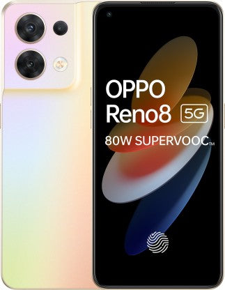OPPO RENO8 5G (SHIMMER GOLD, 128 GB)  (8 GB RAM)[Like New]