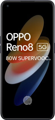 OPPO RENO8 5G (SHIMMER BLACK, 128 GB)  (8 GB RAM) [Like New]