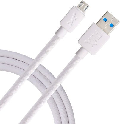 FLIX MICRO USB CABLE 2 A 1 M (BEETEL) XCD-M11  (COMPATIBLE WITH MOBILE, TABLET, SMART WATCH, MP3 PLAYER, WHITE, ONE CABLE)