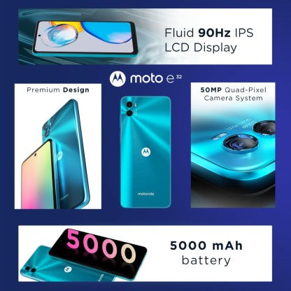 MOTOROLA E32 (ARCTIC BLUE, 64 GB)  (4 GB RAM)