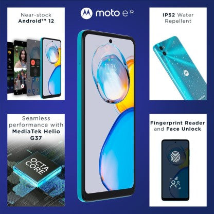 MOTOROLA E32 (ARCTIC BLUE, 64 GB)  (4 GB RAM)