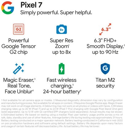 GOOGLE PIXEL 7 (LEMONGRASS, 128 GB)  (8 GB RAM)