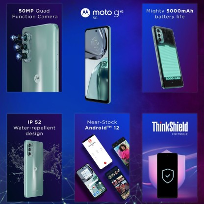 MOTOROLA G62 5G (FROSTED BLUE, 128 GB)  (6 GB RAM)