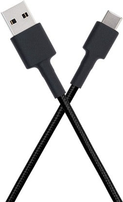 MI USB TYPE C CABLE 3 A 1 M 25956  (COMPATIBLE WITH MOBILE, BLACK, ONE CABLE)