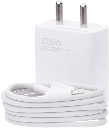 MI 22.5W QUICK CHARGER COMBO FOR MI,REDMI,XIOMI DEVICES (TYPE C- CABLE INCLUDED)  (WHITE)