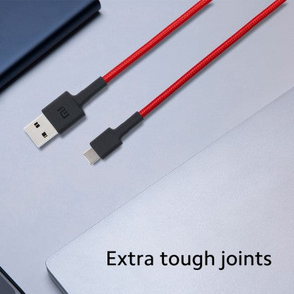 MI USB TYPE C CABLE 3 A 1 M 25956  (COMPATIBLE WITH MOBILE, BLACK, ONE CABLE)