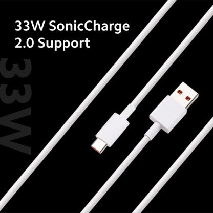 MI USB TYPE C CABLE 3 A 1 M 36828  (COMPATIBLE WITH MOBILE, WHITE, ONE CABLE)