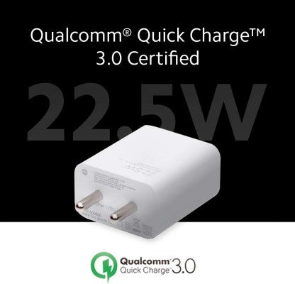 MI 22.5W QUICK CHARGER COMBO FOR MI,REDMI,XIOMI DEVICES (TYPE C- CABLE INCLUDED)  (WHITE)