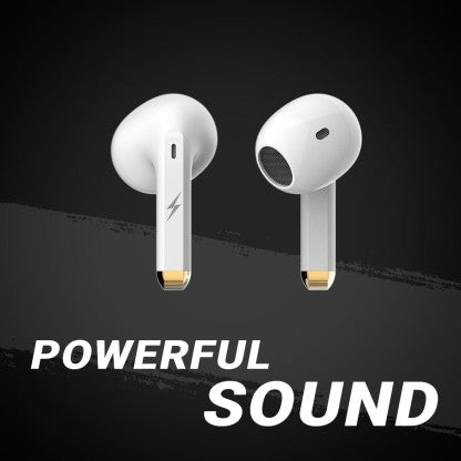 FIRE-BOLTT FIRE PODS NINJA G301 EARBUDS TWS HD CALLS, POWER BASS, IWP TECHNOLOGY BLUETOOTH HEADSET  (WHITE, TRUE WIRELESS)