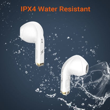 FIRE-BOLTT FIRE PODS NINJA G201 EARBUDS TWS IWP HD CALLS, QUICK CHARGE 24HRS PLAYBACK BLUETOOTH HEADSET  (WHITE, TRUE WIRELESS)