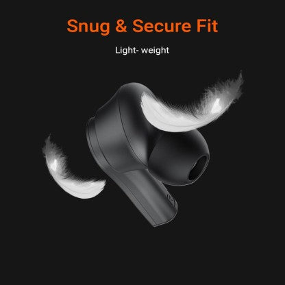 FIRE-BOLTT FIRE PODS NINJA PRO 403 EARBUDS TWS, ENC &AMP; GAMING, ULTRA CHARGE BLUETOOTH HEADSET  (BLACK, TRUE WIRELESS)