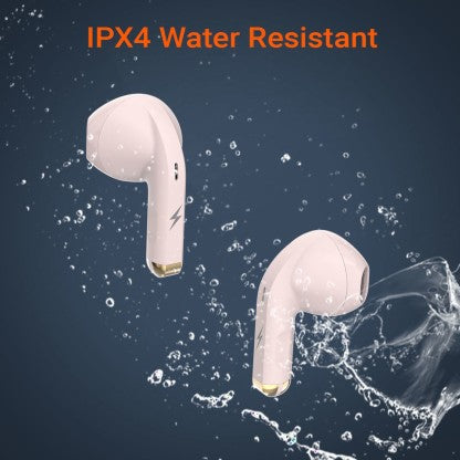 FIRE-BOLTT FIRE PODS NINJA G201 EARBUDS TWS IWP HD CALLS, QUICK CHARGE 24HRS PLAYBACK BLUETOOTH HEADSET  (PINK, TRUE WIRELESS)