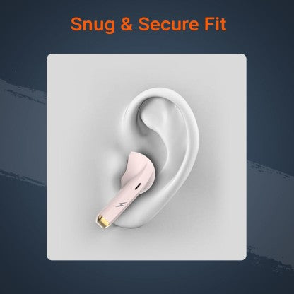 FIRE-BOLTT FIRE PODS NINJA G201 EARBUDS TWS IWP HD CALLS, QUICK CHARGE 24HRS PLAYBACK BLUETOOTH HEADSET  (PINK, TRUE WIRELESS)