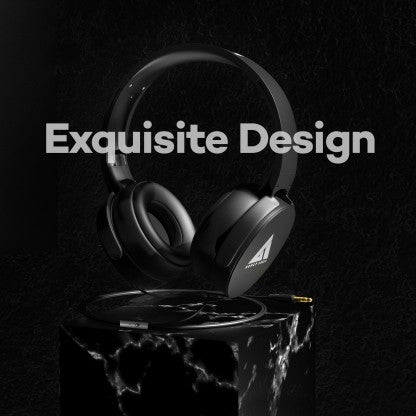 BOULT AUDIO BASS BUD Q2 WITH40MM DRIVERS,PUNCHY DEEP BASS,LIGHTWEIGHT,PROTEIN LEATHER PADDED WIRED HEADSET  (BLACK, ON THE EAR)