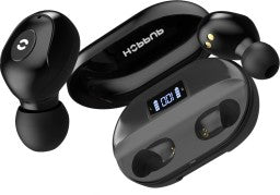 HOPPUP GRAND WITH POWER BANK FUNCTION &AMP; UPTO 75 HOURS PLAYTIME BLUETOOTH HEADSET  (BLACK, TRUE WIRELESS)