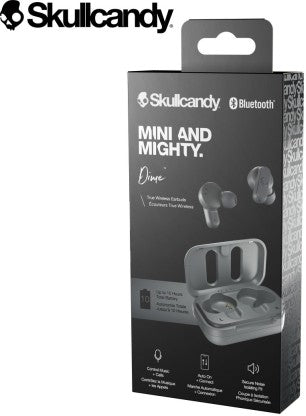 SKULLCANDY DIME TRULY WIRELESS IN EAR EARBUDS WITH MICROPHONE BLUETOOTH HEADSET  (CHILL GREY, TRUE WIRELESS)
