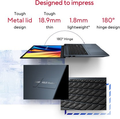 ASUS VIVOBOOK PRO 15 OLED RYZEN 7 OCTA CORE AMD R7-4800H - (16 GB/512 GB SSD/WINDOWS 11 HOME/4 GB GRAPHICS/NVIDIA GEFORCE GTX 1650 MAX Q) M6500IH-L1701WS CREATOR LAPTOP  (15.6 INCH, QUIET BLUE, 1.80 KG, WITH MS OFFICE)[Like New]