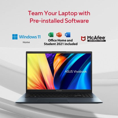 ASUS VIVOBOOK PRO 15 OLED RYZEN 7 OCTA CORE AMD R7-4800H - (16 GB/512 GB SSD/WINDOWS 11 HOME/4 GB GRAPHICS/NVIDIA GEFORCE GTX 1650 MAX Q) M6500IH-L1701WS CREATOR LAPTOP  (15.6 INCH, QUIET BLUE, 1.80 KG, WITH MS OFFICE)[Like New]