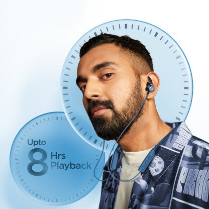 BOAT ROCKERZ 235V2/238 WITH ASAP CHARGE AND UPTO 8 HOURS PLAYBACK BLUETOOTH HEADSET  (BLUE, IN THE EAR)