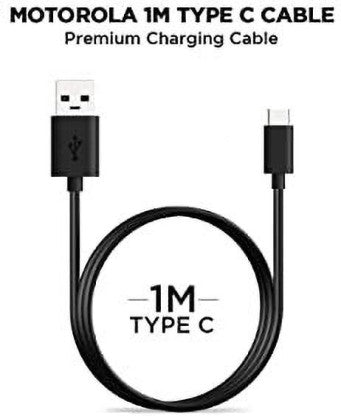 MOTOROLA 15 W QUALCOMM 3.0 3 A MOBILE QUALCOMM 3.0 TURBOPOWER WALL CHARGER WITH USB-C DATA CABLE CHARGER 15 W 3 A CHARGER WITH DETACHABLE CABLE  (BLACK, CABLE INCLUDED)
