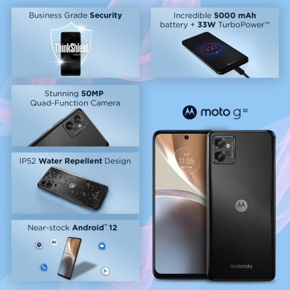 MOTOROLA G32 (MINERAL GRAY, 128 GB)  (8 GB RAM)