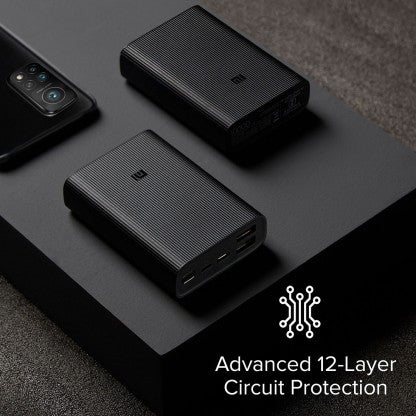 MI 10000 MAH POWER BANK (22.5 W, FAST CHARGING)  (BLACK, LITHIUM POLYMER)