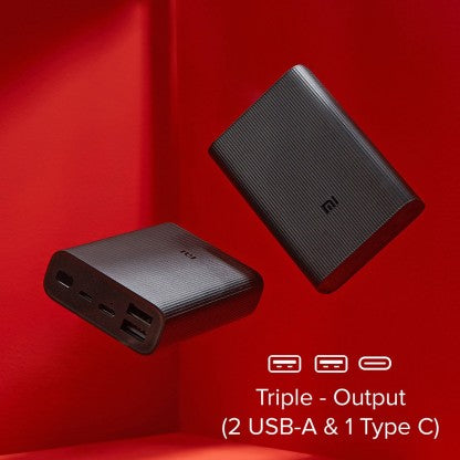 MI 10000 MAH POWER BANK (22.5 W, FAST CHARGING)  (BLACK, LITHIUM POLYMER)