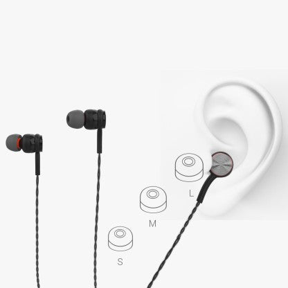 PORTRONICS POR-1025 CONCH GAMA WIRED HEADSET  (BLACK, IN THE EAR) [Like New]