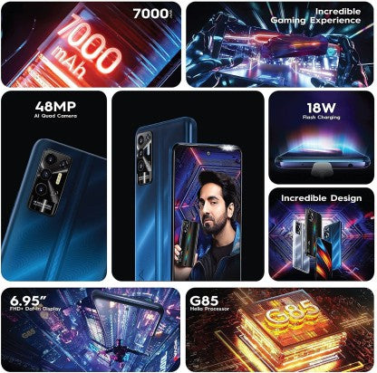 TECNO POVA 2 (ENERGY BLUE, 64 GB)  (4 GB RAM) [Like New]