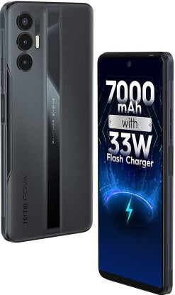 TECNO POVA 3 (ECO BLACK, 128 GB)  (6 GB RAM)