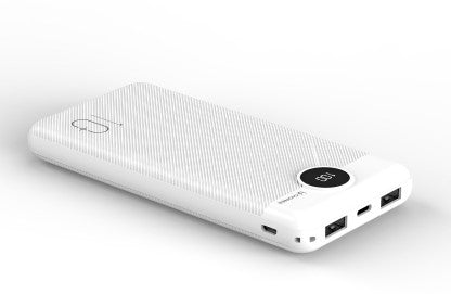 GIONEE 10000 MAH POWER BANK (18 W, FAST CHARGING)  (WHITE, LITHIUM POLYMER)