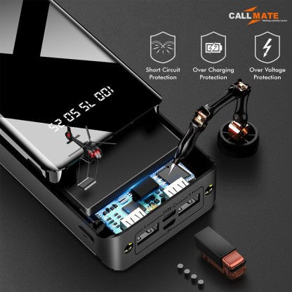 CALLMATE 30000 MAH POWER BANK (15 W, FAST CHARGING)  (BLACK, LITHIUM POLYMER)