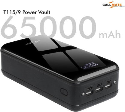 CALLMATE 65000 MAH POWER BANK (15 W, FAST CHARGING)  (BLACK, LITHIUM POLYMER)