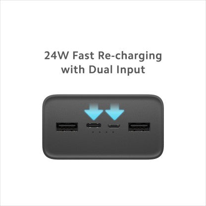 MI 30000 MAH POWER BANK (18 W, FAST CHARGING, POWER DELIVERY 3.0)  (BLACK, LITHIUM POLYMER)