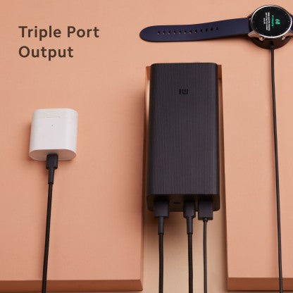 MI 30000 MAH POWER BANK (18 W, FAST CHARGING, POWER DELIVERY 3.0)  (BLACK, LITHIUM POLYMER)