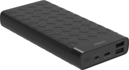 GIONEE 20000 MAH POWER BANK (15 W, FAST CHARGING)  (BLACK, LITHIUM POLYMER)