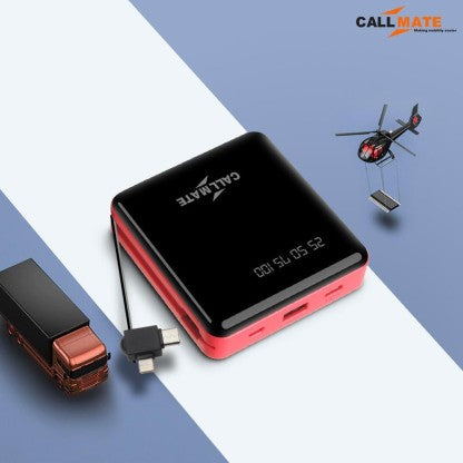 CALLMATE 10000 MAH POWER BANK (15 W, FAST CHARGING)  (RED, LITHIUM POLYMER)