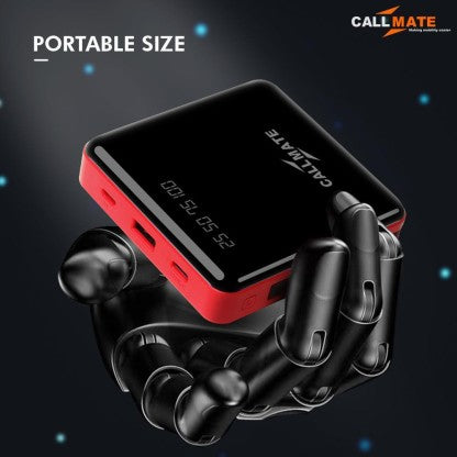 CALLMATE 10000 MAH POWER BANK (15 W, FAST CHARGING)  (RED, LITHIUM POLYMER)
