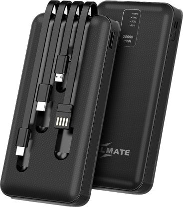 CALLMATE 20000 MAH POWER BANK (15 W, FAST CHARGING)  (BLACK, LITHIUM POLYMER)