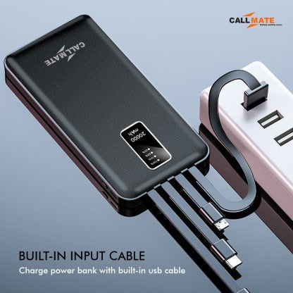 CALLMATE 20000 MAH POWER BANK (15 W, FAST CHARGING)  (BLACK, LITHIUM POLYMER)