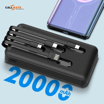 CALLMATE 20000 MAH POWER BANK (15 W, FAST CHARGING)  (BLACK, LITHIUM POLYMER)