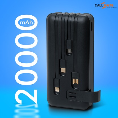CALLMATE 20000 MAH POWER BANK (18 W, FAST CHARGING)  (BLACK, LITHIUM POLYMER)