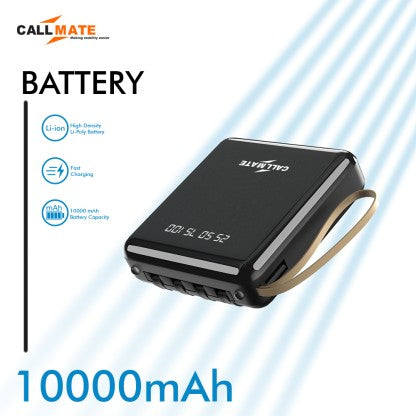 CALLMATE 10000 MAH POWER BANK (15 W, FAST CHARGING)  (BLACK, LITHIUM POLYMER)